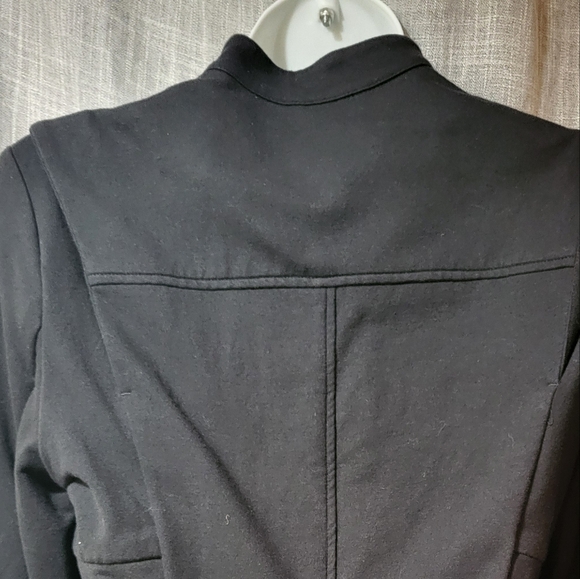 Gothic military jacket womens sz  M safari style pockets with black buttons - Picture 7 of 13